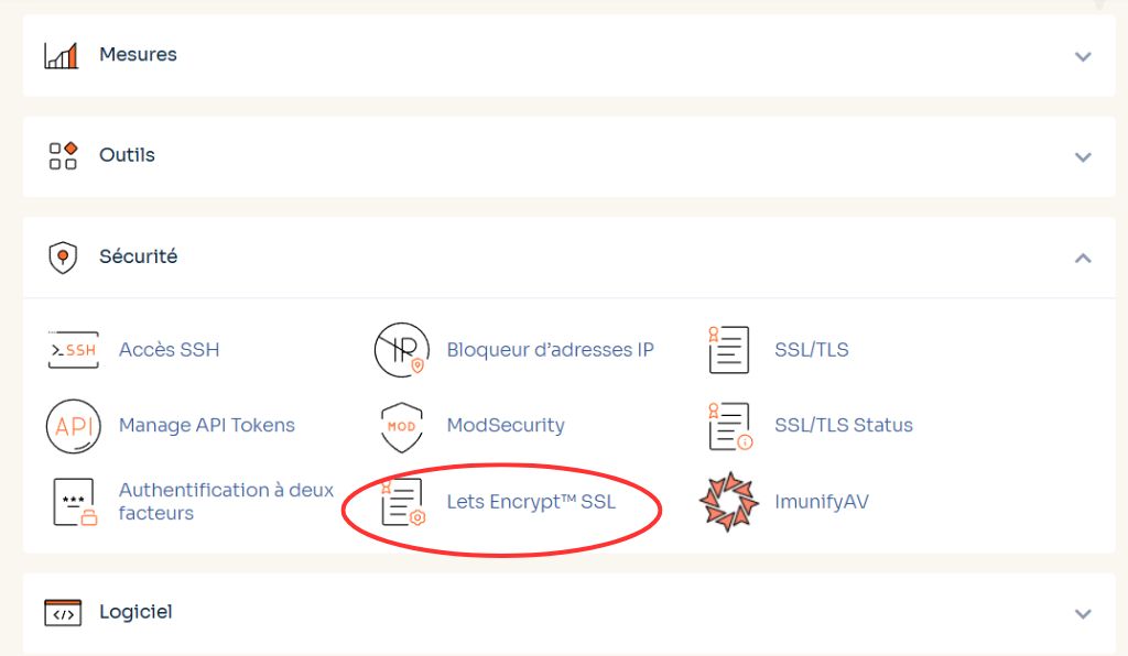 Configuration de Let's Encrypt SSL