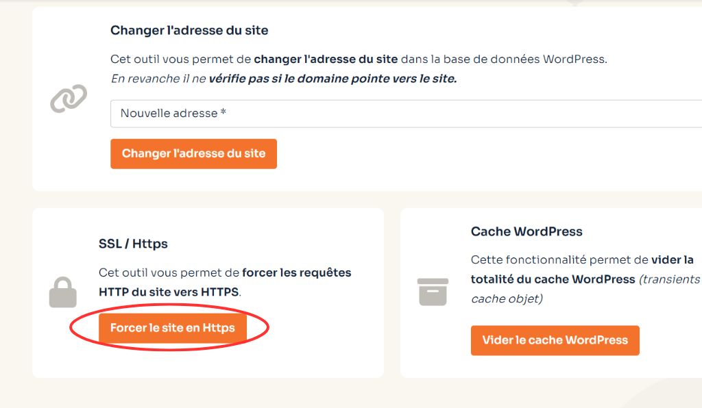 Forcer le https via WP Tiger